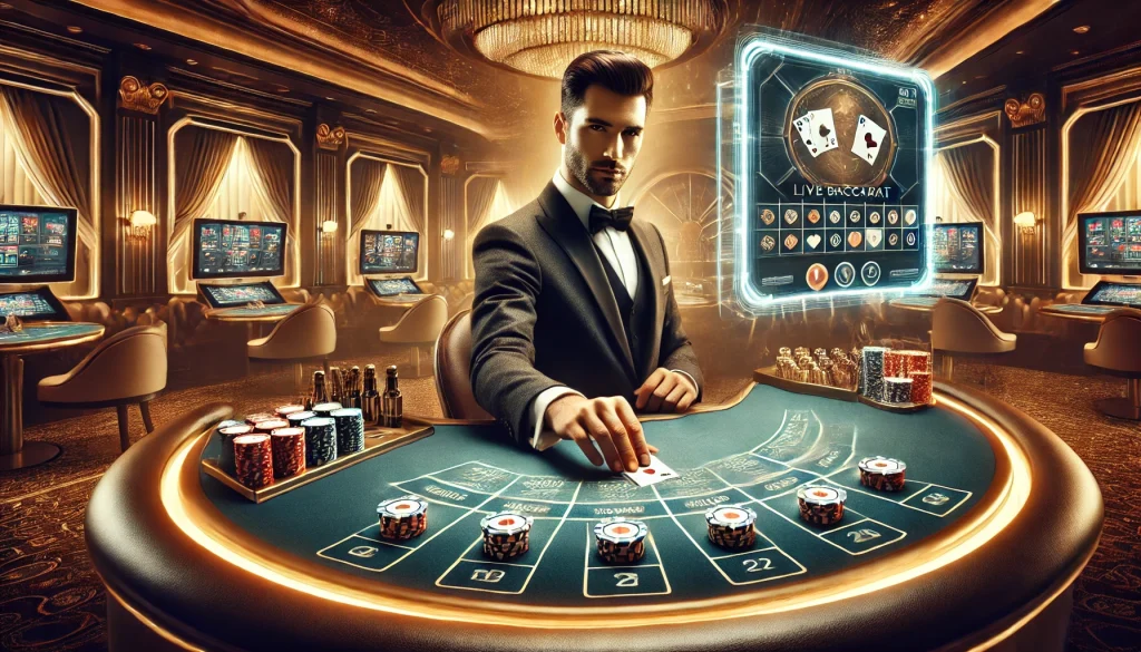 How can beginners start playing at a live casino safely?